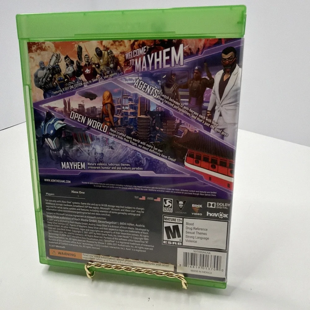Agents of Mayhem (Microsoft Xbox One, 2017) PREOWNED